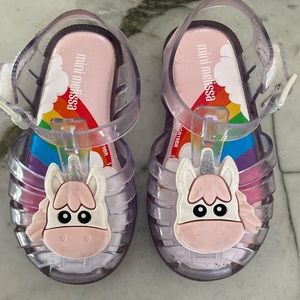 Mini melissa unicorn shoes
